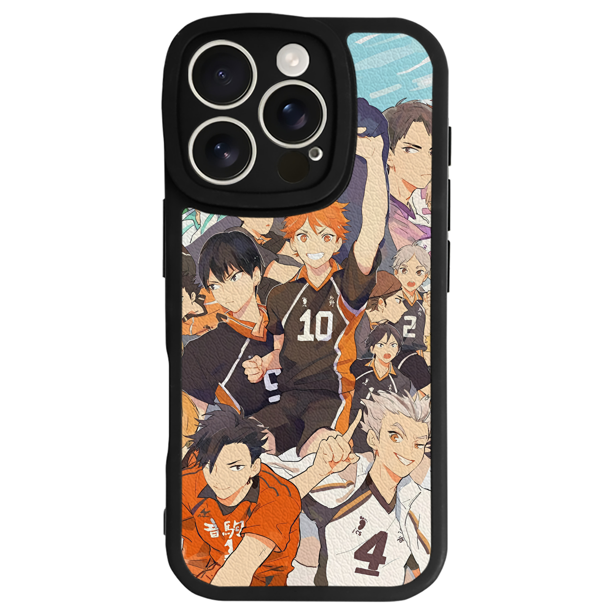 （画像用） ハイキュー!! Haikyu!! 【iPhone 16シリーズ対応】シリコンスマホケース（レザー調） 材質：シリコン